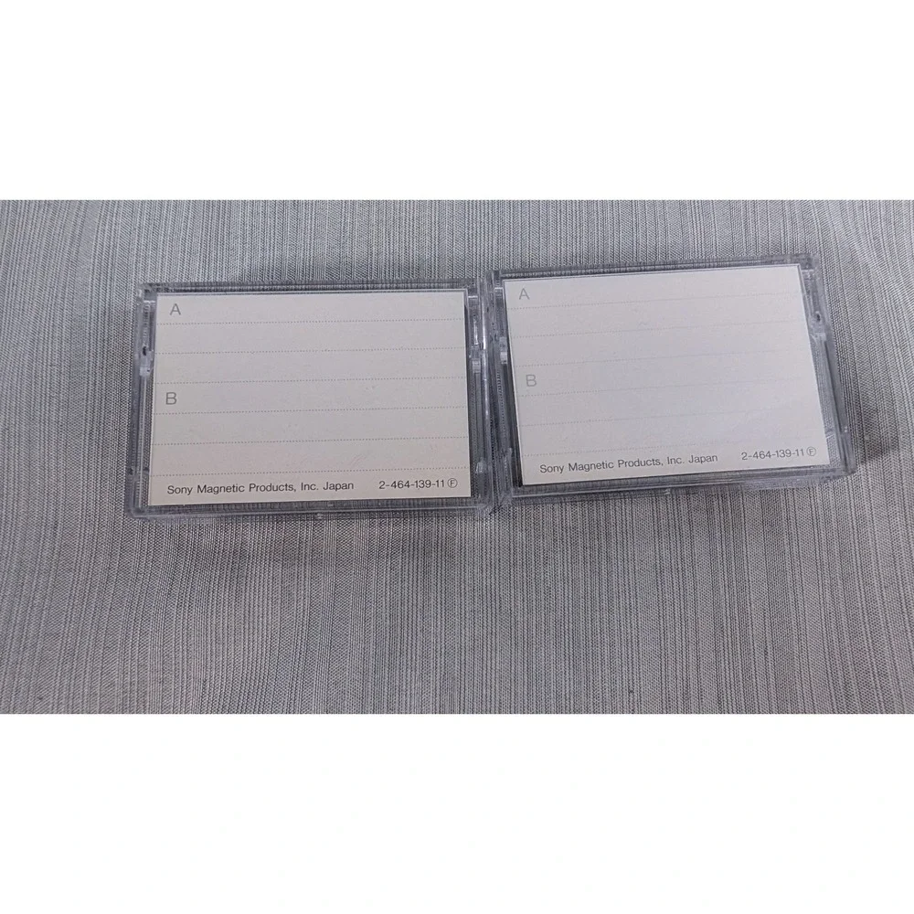 Sony Microcassette MC60 2-Pack Silver Normal Position Blank Tape Japan